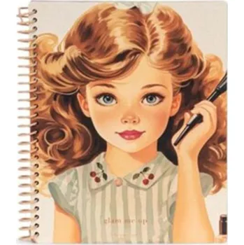 KONGES SLOJD Kniha s přemístitelnými samolepkami GLAM ME UP - BLUSH