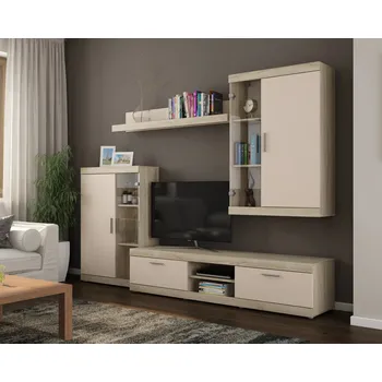 Obývací stěna Obývací stěna RES kašmírová + dub sonoma