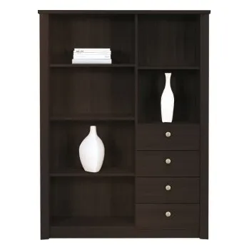 Knihovna Regál FINEZJA F11 dub sonoma čokoláda