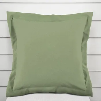 Povlak na dekorativní polštářek Dekorační povlak na polštář s lemem BKU-118 Šedozelený 40 x 60 cm
