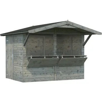 Zahradní domek Palmako Kiosek STELLA 5,0 m² Barva: Šedá, máčení