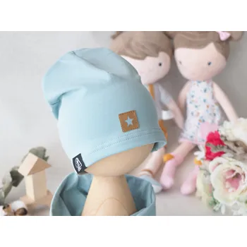 Kojenecká čepice Čepice jednovrstvá (sea green) Velikost: 42–45 cm (5–12 měsíců)