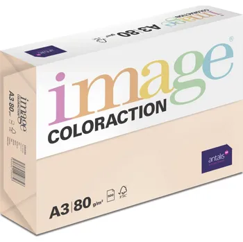 Papír pro tiskárny Antalis Papír Image Coloraction Savana - meruňková (SA24) A3 (80g/500ks)