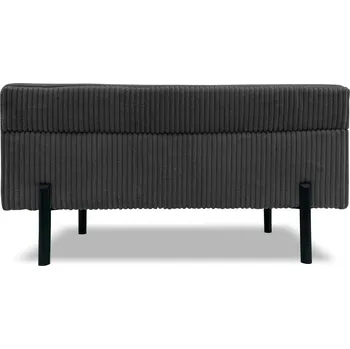 Taburet Taburet LANA s úložným prostorem - grafitový - manšestr - LINCOLN 90