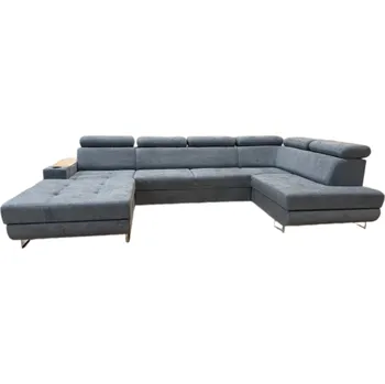 Sedací souprava Rozkládací rohová sedačka SERGIA I U šedá