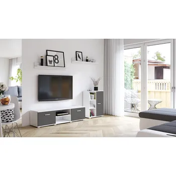 Obývací stěna Obývací sestava FIGO C - Grafit mat