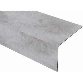 Schodnice BUKOMA Ohýbaný podlahový dílec pro schody bez nosu Beton Kámen Šedohnědý Typ ohybu: Přední