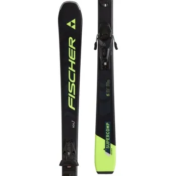 Lyžování Sjezdové lyže Fischer RC4 SUPERCOMP SLR + RS 10 GW SLR 155 Tmavě modrá, Žlutá, Černá