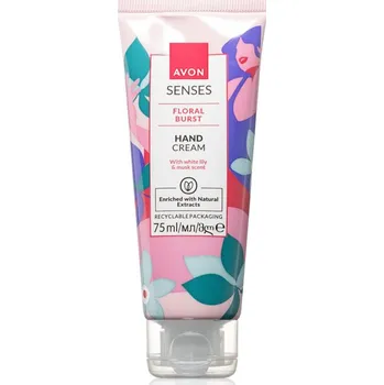 Péče o ruce Avon Senses Floral Burst krém na ruce 75 ml