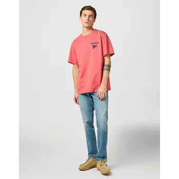 Pánské tričko Wrangler pánské triko 112362682 Červená XXL