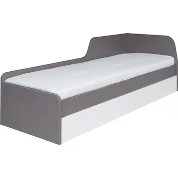 Dětská postel Postel ZONDA Z21 šedá / bílý lesk