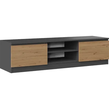 Televizní stolek RTV stolek 140 Antracit + dub artisan