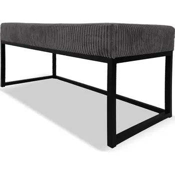 Taburet Lavička KAYA - grafitová - manšestr - LINCOLN 90