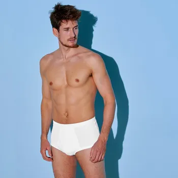 Boxerky Sada 3 otevřených slipů s vyšším pasem bílá 109/116