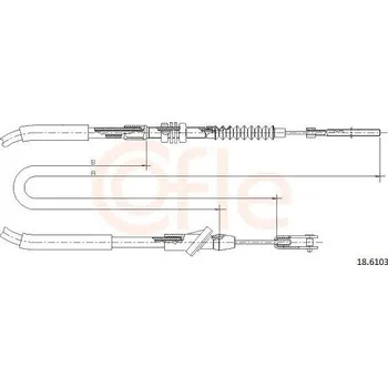 Auto-moto Tažné lanko, ovládání spojky COFLE 18.6103