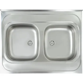 Kuchyňská linka Dřez PRIMAL 2-komorový 80x60 nasazovací