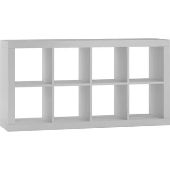 Knihovna Regál KALAX 2x4 Bílý (zbývá 5 ks)