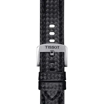 Řemínek na hodinky Tissot řemínek originál černá 20mm textil T852.046.829