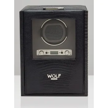 Natahovač hodinek Wolf Blake single černá ještěrka 460658 watchwinder