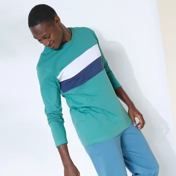 Pyžamové tričko s dlouhými rukávy zelená 137/146