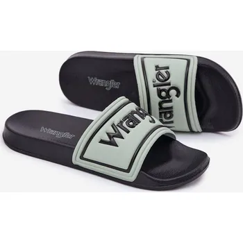 Pánské mokasíny Pánské Pantofle WRANGLER AVERELL SLIDER MEN LOW 20251042.52D Barva: Zelená, Velikost: 45
