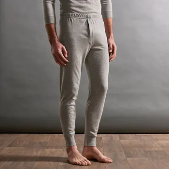 Pánské termo spodky Sada 2 dlouhých spodků Thermoperle® šedý melír 77/84