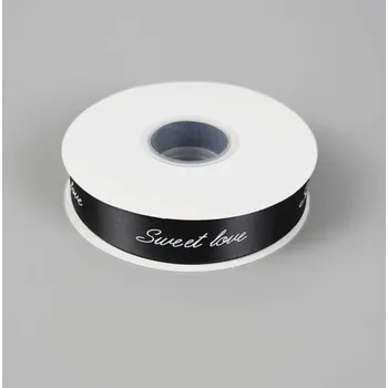 Stuha Cake Star Stuha Sweet Love černá (25 mm x 45 m)