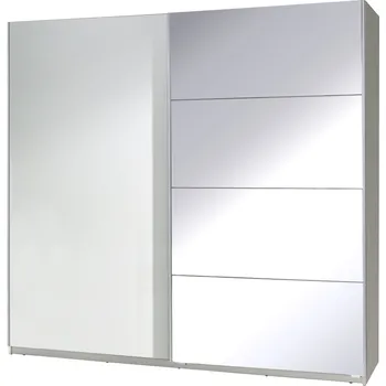 Šatní skříň Šatní skříň TWISTER 3 bílá / zrcadla