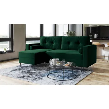 Sedací souprava Rohová rozkládací sedačka MARY zelená - MONOLITH 37