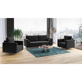 Sedací souprava Sedací souprava FIORELLO 3+1+1 šedá - DREAM VELVET 202.13 Sedací soupravy 3+1+1