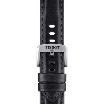 Řemínek na hodinky Tissot řemínek originál černá 20mm kůže T852.046.834