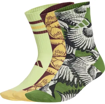 Dámské ponožky Dámské Ponožky ADIDAS W FARM 3PP JJ1687 – Zelená 37-39