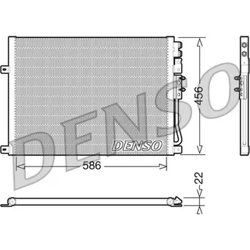 Výparník klimatizace Kondenzátor, klimatizace DENSO DCN06009
