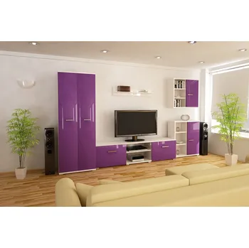 Obývací stěna Obývací sestava FIGO A - Fialový lesk