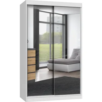 Šatní skříň Šatní skříň IGA 120 se zrcadly bílá