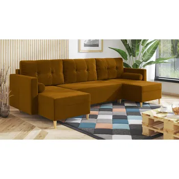 Sedací souprava Sedací souprava HILMAR hořčicová - MONOLITH 48