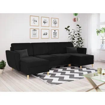 Sedací souprava Sedací souprava SOMERO Černá - DREAM VELVET 202.12