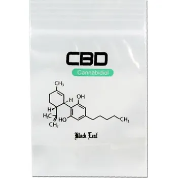 Termobox Black Leaf Uzavíratelné ZIP sáčky - 40x60mm - CBD - 100 ks
