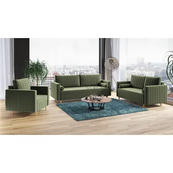 Sedací souprava Sedací souprava FIORELLO 3+2+1 světlezelená - DREAM VELVET 202.34 Sedací soupravy 3+2+1