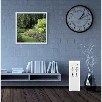 Dětské svítidlo Dekorativní LED svítidlo - falešné okno - 64x64xcm- bílý hliníkový rám - stmívatelné