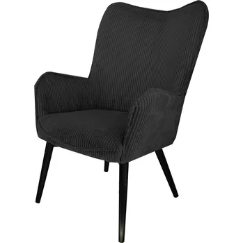 Křeslo Křeslo ZOOM - manšestrové - černé - RYCHLÉ DODÁNÍ