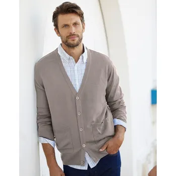 Pánská móda Propínací svetr hnědošedá 87/96