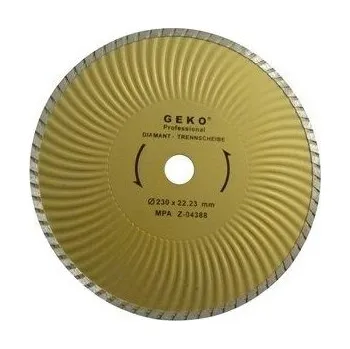 Řezný kotouč Kotouč diamantový řezný, TURBO PLUS, 230x8x22mm GEKO