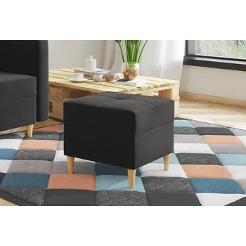 Taburet Taburet HANS šedý - DREAM VELVET 202.13