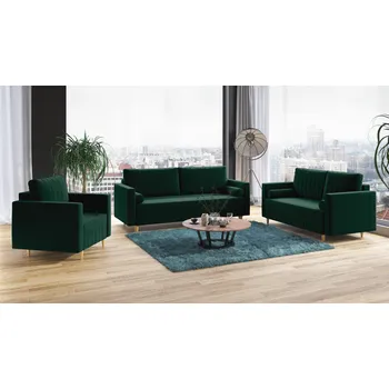 Sedací souprava Sedací souprava FIORELLO 3+2+1 zelená - MONOLITH 37 Sedací soupravy 3+2+1