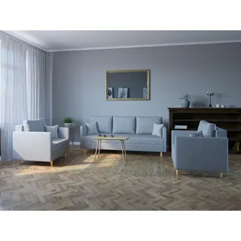 Sedací souprava Sedací souprava FLAM 3+1+1 šedá - MALMO 90 Sedací soupravy 3+1+1