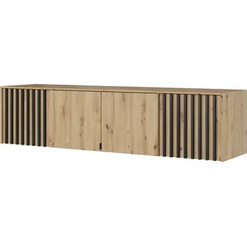 Obývací stěna Rozšíření ke skříni NELLY 4D dub artisan + černá