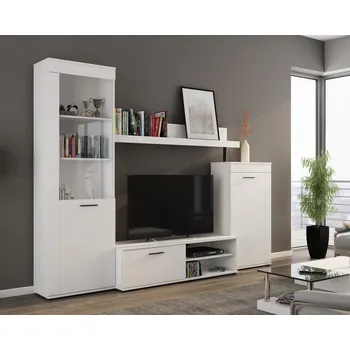 Obývací stěna Obývací stěna ROTAN - Bílá