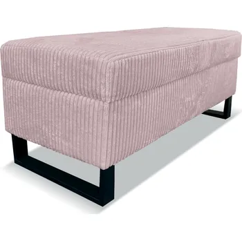 Taburet Taburet MARA s úložným prostorem - růžový - manšestr - LINCOLN 61