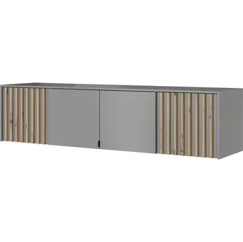 Obývací stěna Rozšíření ke skříni NELLY 4D šedá + dub artisan